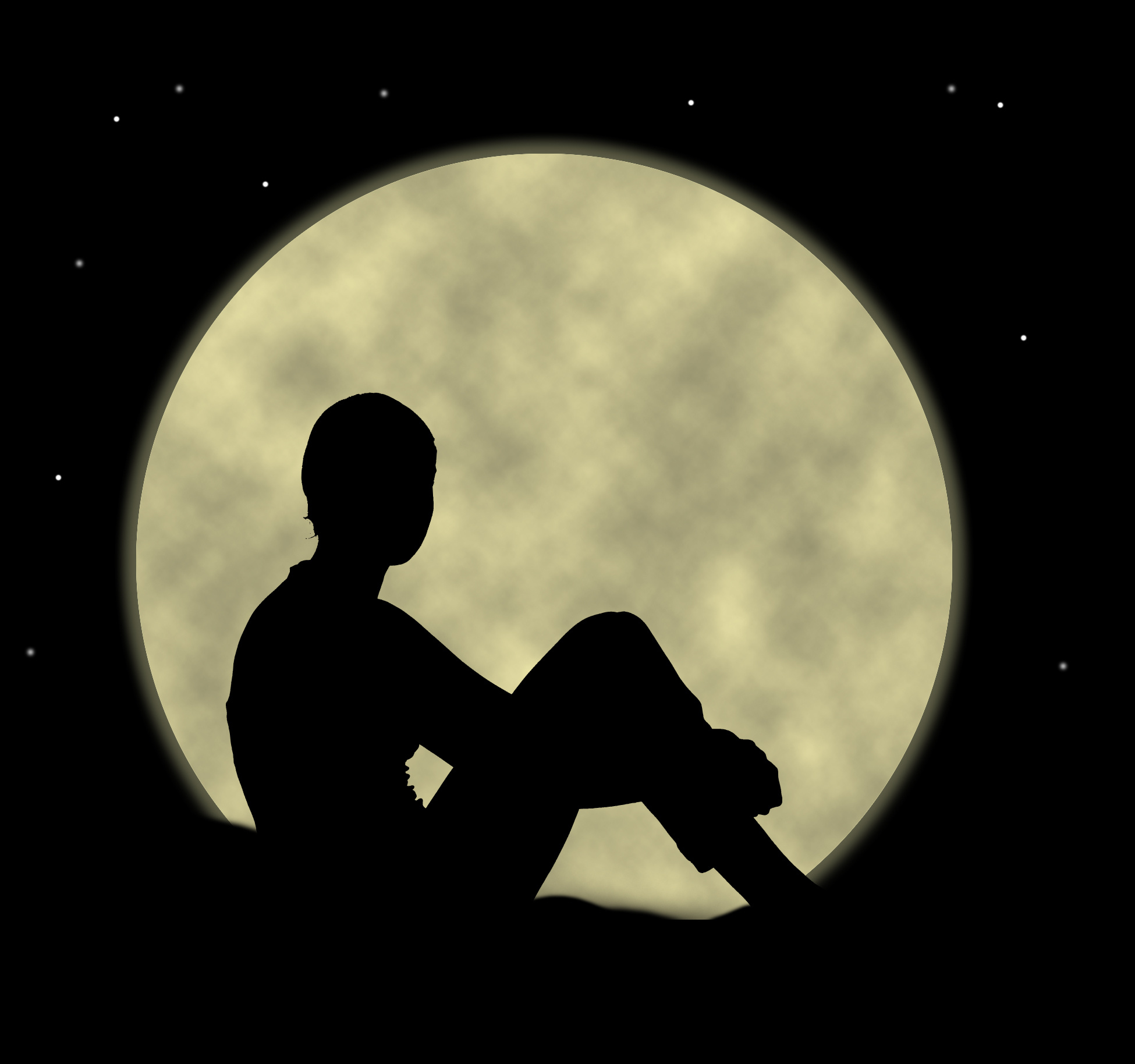 Посмотри на луну на улице великолепно. Человек сидит на Луне. Луна силуэт. Луна силуэт человека. Парень и Луна.