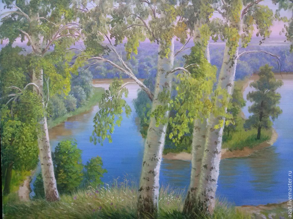 Роща и река