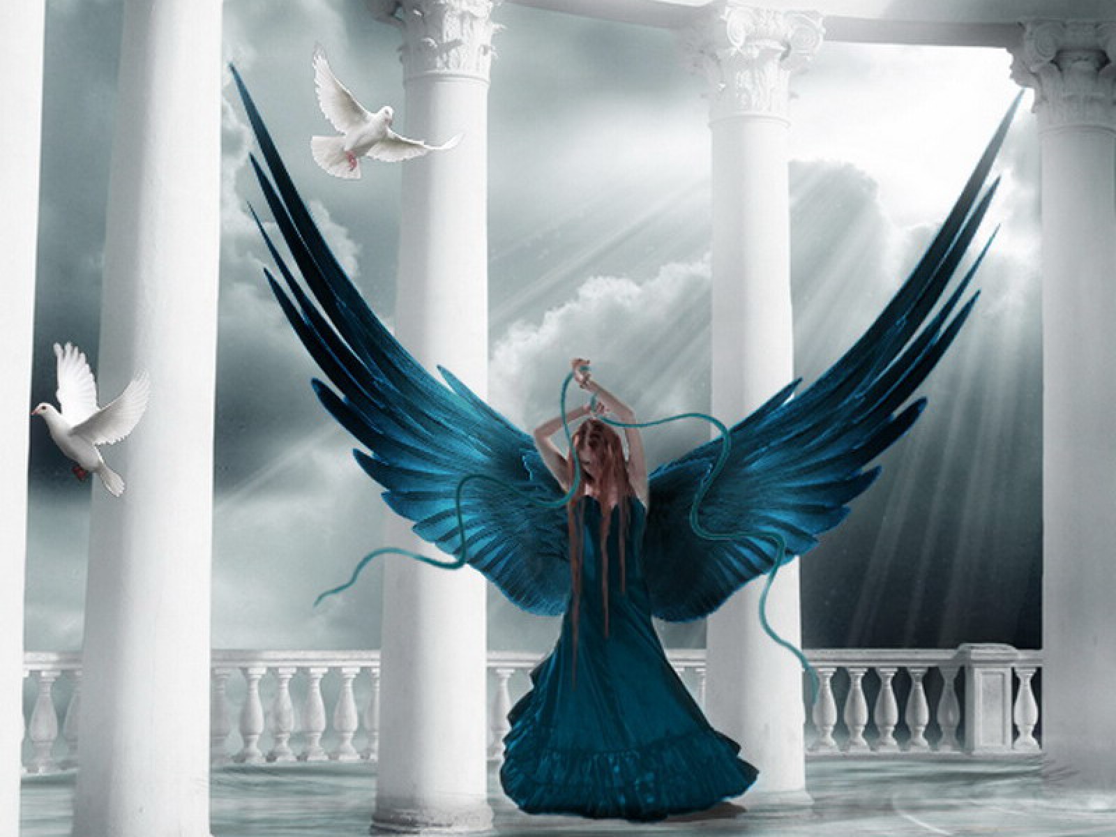 Комната свет ангел. Картинка ангела. Ангел с синими крыльями. Синий ангел девушка. Девушка с синими крыльями.