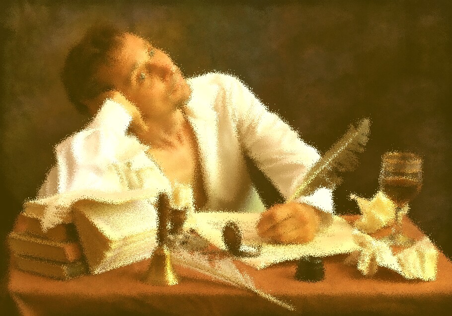 Поэт пишет стихи картинки