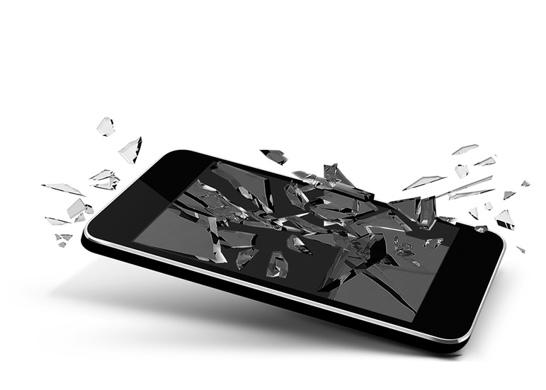 разбитый телефон