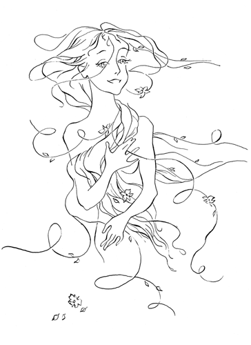 Девочка, весна и ветер