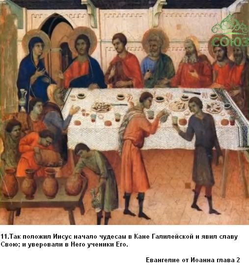 История Мира - о первом чуде Христа в Кане