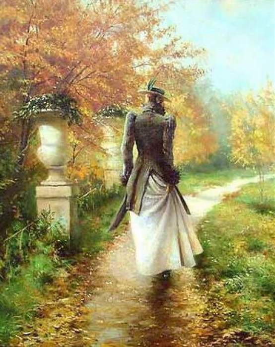 Она читает грустные романы