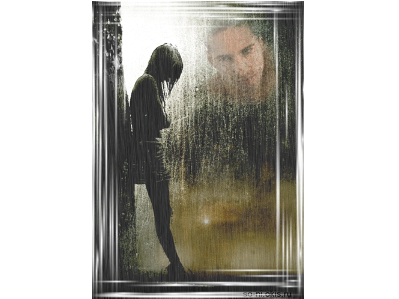 Картина мальчик и кукла у стеклянной двери. Дождь за окном. Мужчина у дождливого окна. Дождь в окне. Мужчина за дождливым окном.