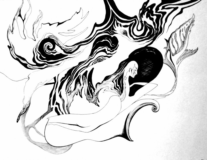 Каплей запрятавшейся в реку...