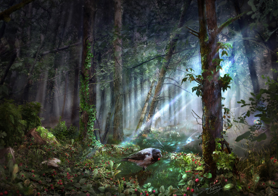 Лес 1986. «Зачарованный лес» («Enchanted Forest»). Броселиандский лес Зачарованный лес Моруа. Сказочный лес. Дремучий лес сказочный.