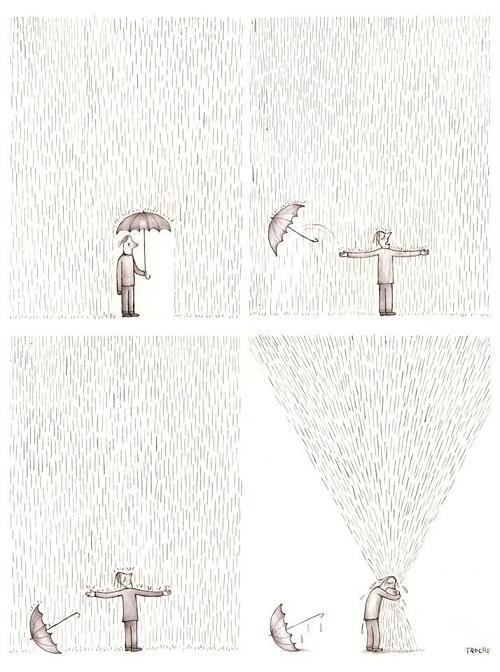 Дождь погружает в себя...