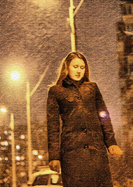 Падал первый снег