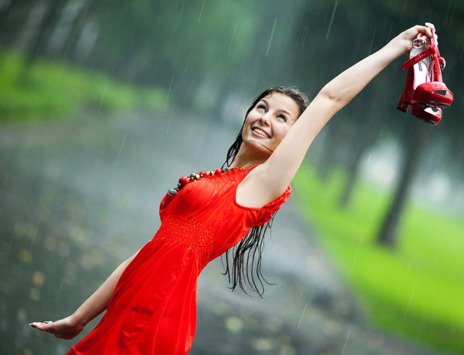 Летний, теплый дождик