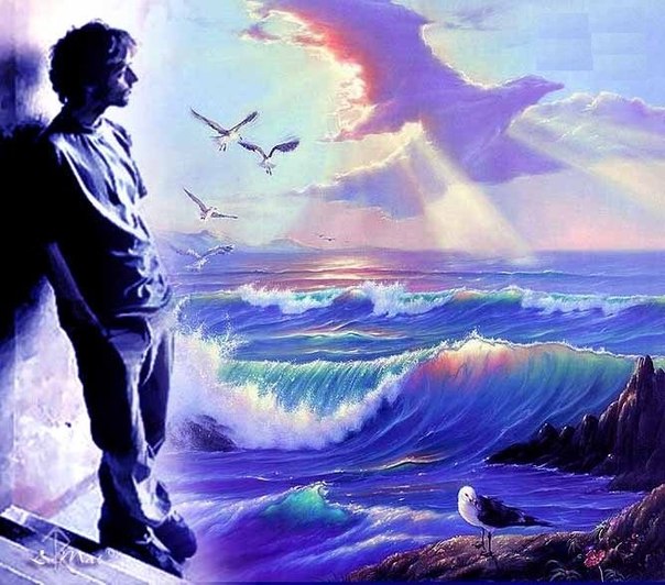 Очертания белой птицы