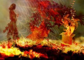 Кисти алой рябины