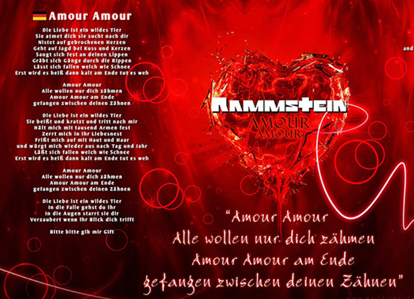 Любовь - Amour - Rammstein 