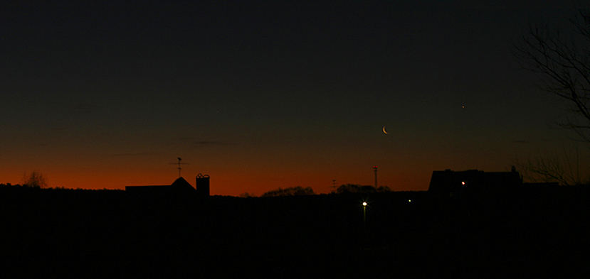 в кромешную упав за пять минут