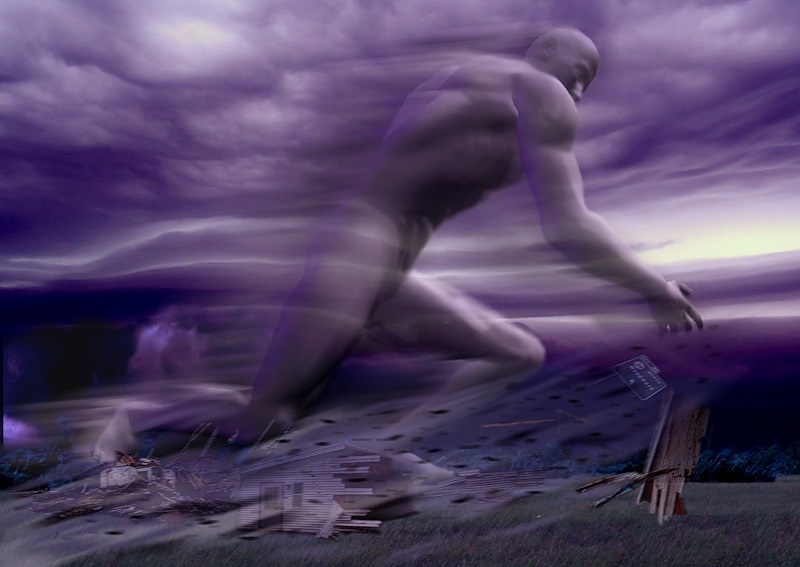 Разозлился не на шутку ветер...