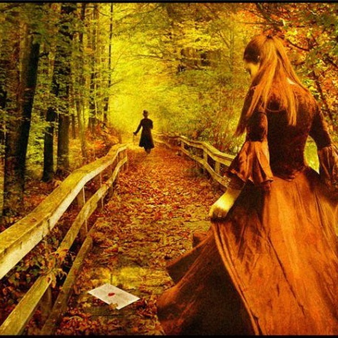 В моём саду опали листья