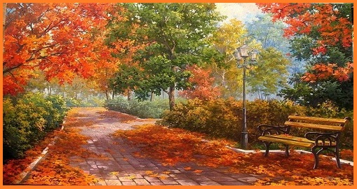 Аллея в золоте листвы