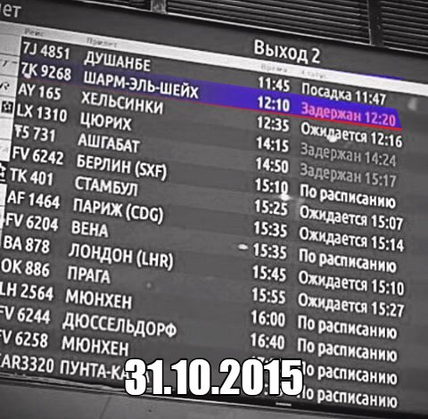 Рейс 9268 египет список погибших