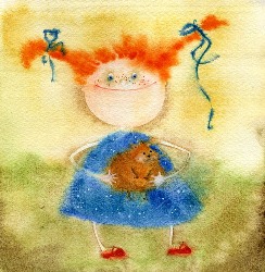 Рыжая девчушка