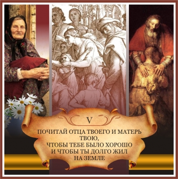 Почитай родителей своих