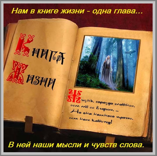 Нам в книге жизни - одна глава