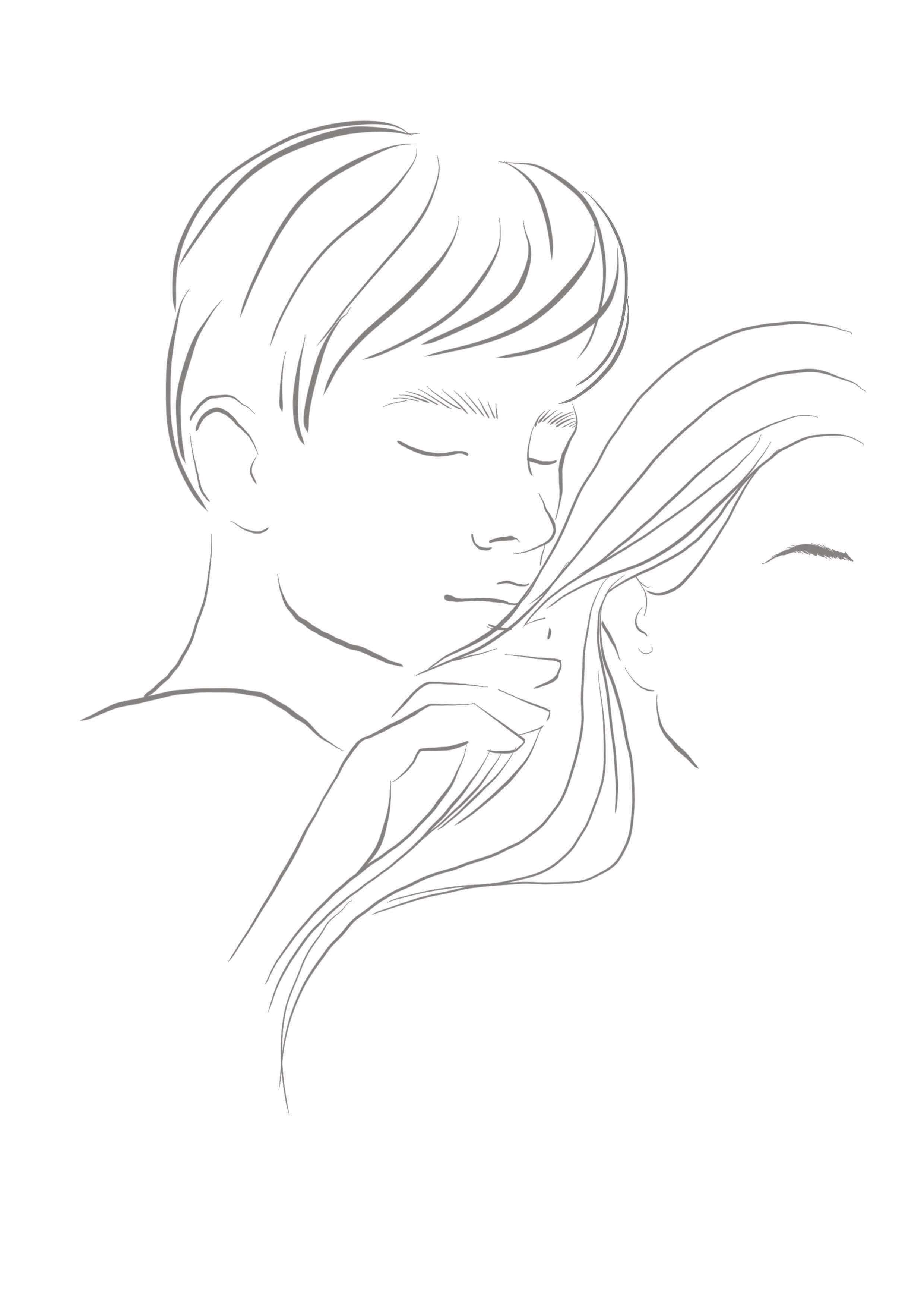 Ты волос с моих плеч убрал