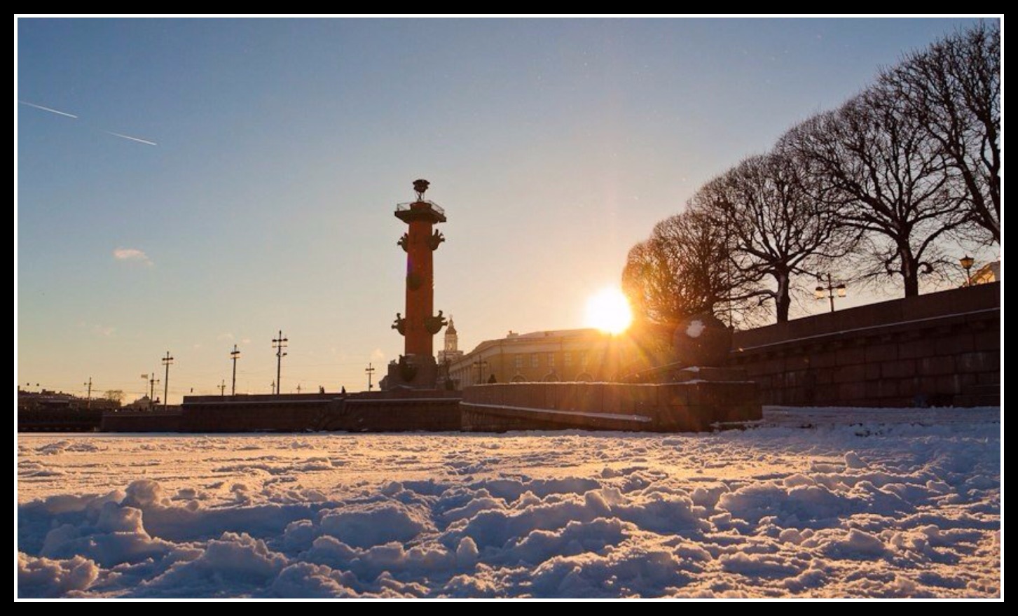 зимнее утро санкт петербург