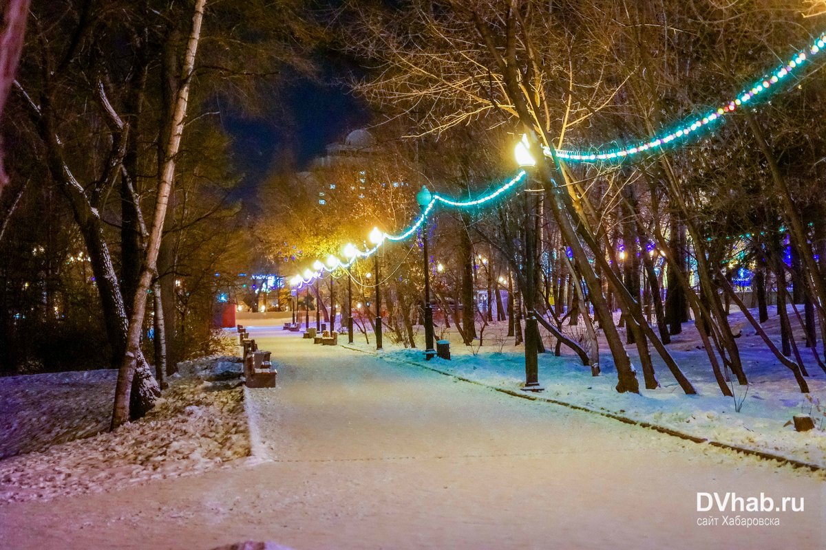 Смоленск хабаровск время. Новогодний Хабаровск.