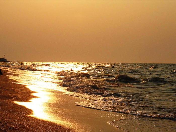 берег золотой...