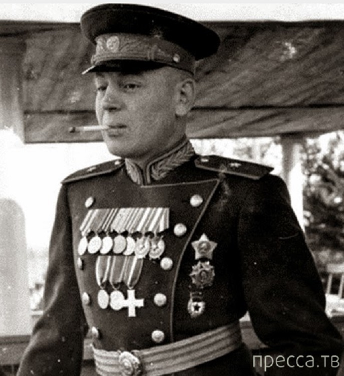 При параде