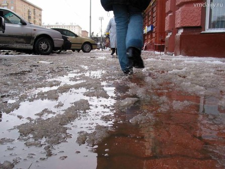 А у нас сегодня первый снег