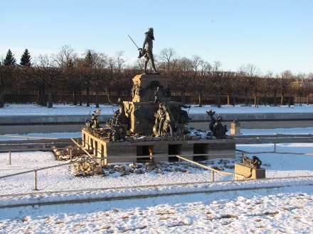 Верхний парк, сад, в Петергофе