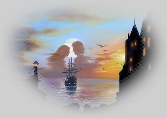 Над морем ночь волшебная спускалась