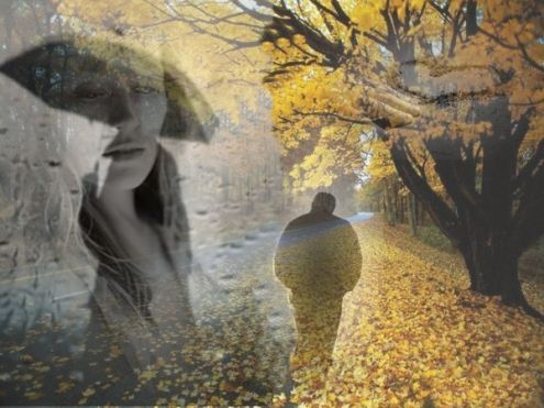 По стеклу дождинка катится...