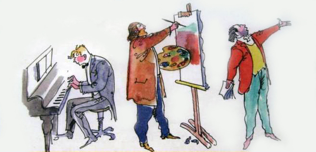 Красками, лютней и пером