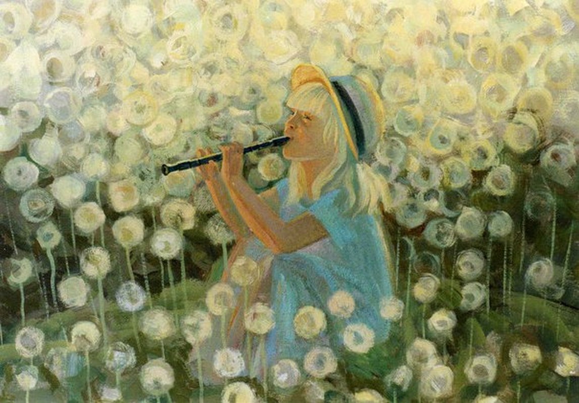 Первые звуки весны. Музыкальная живопись. Картина музыкальные. Радость живопись. Картина девочка с флейтой.