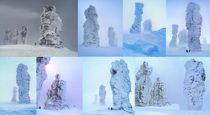 Маньпупунёр зимой... Чудесная картина...