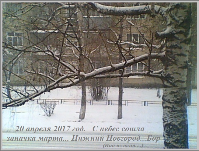 С небес сошла заначка марта?