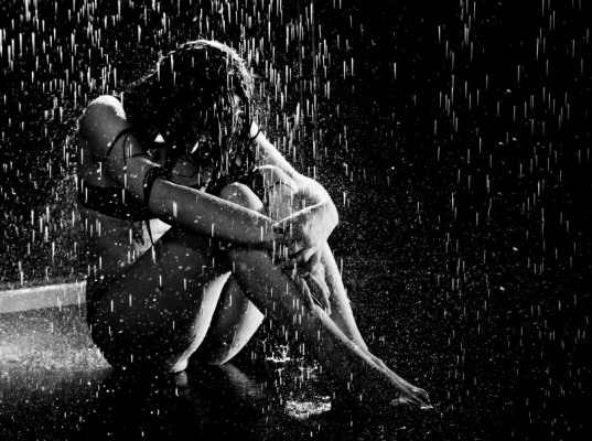 на обратной стороне дождя