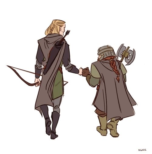 Шагали бодро эльф и гном. Сказка для детей и взрос