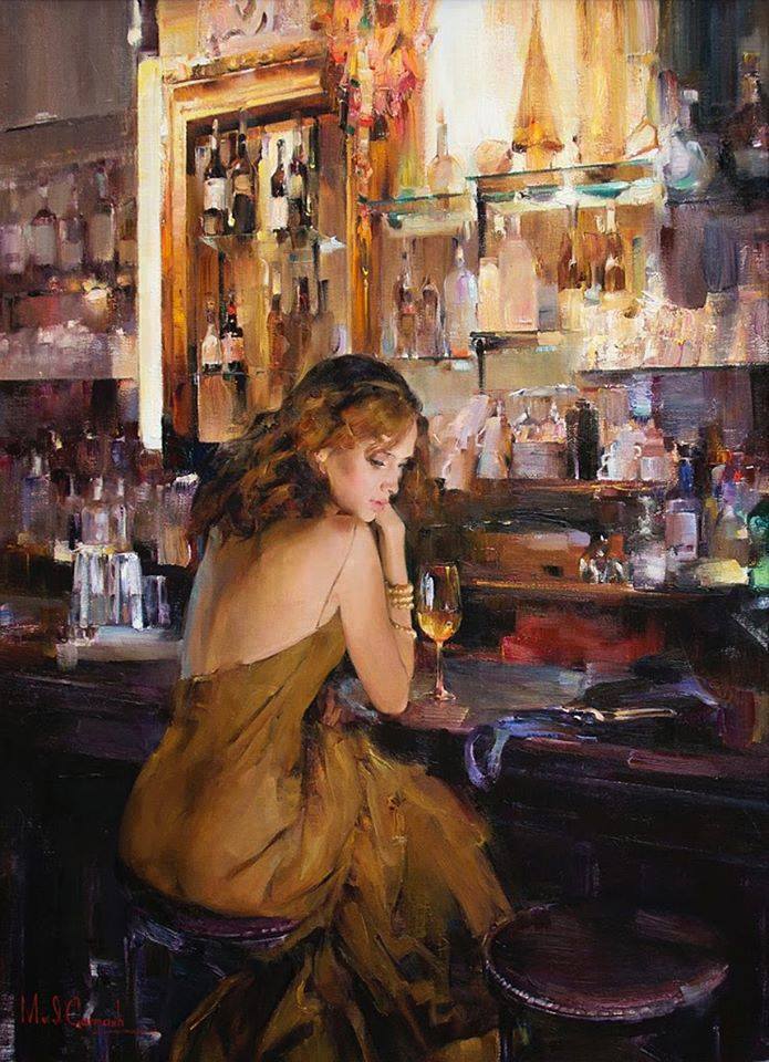 Бокал вина и мысли о тебе