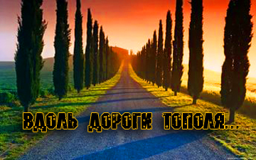 Вдоль дороги тополя...