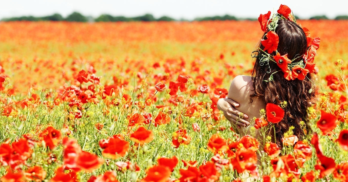 Алые маки растут на дороге...