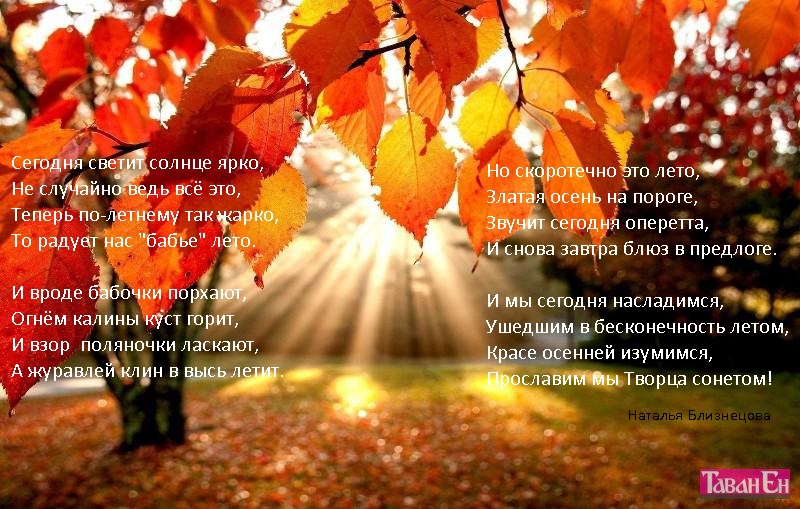 Прославим мы Творца сонетом!