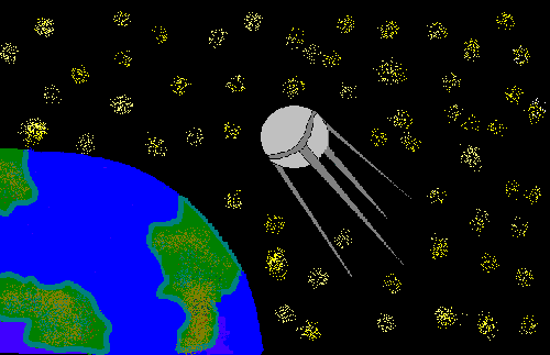 Спутники земли рисунок