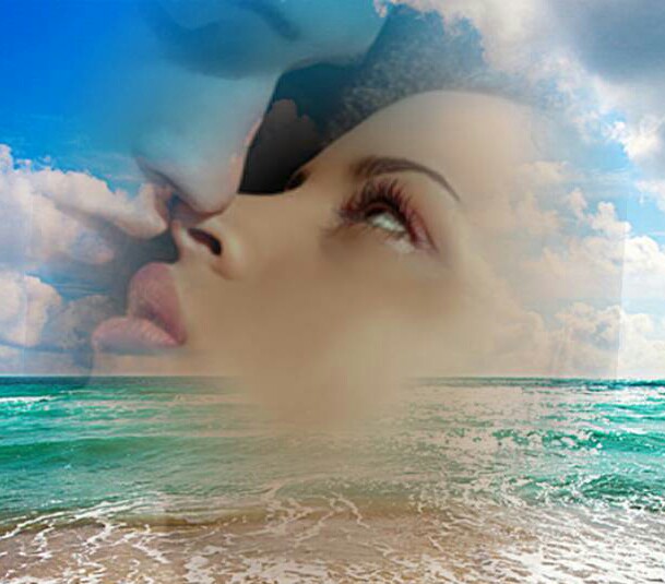 Касаясь уст твоих влюблённым поцелуем...