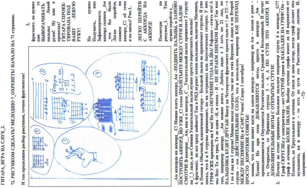 72. гитара игра на слух 2. 72. рисунком сделать? м