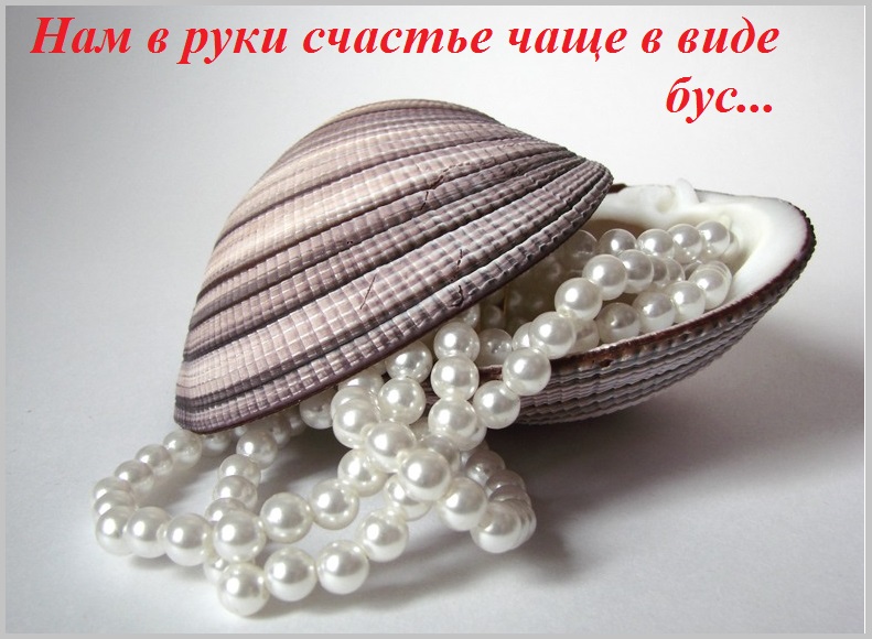 Нам в руки счастье чаще в виде бус