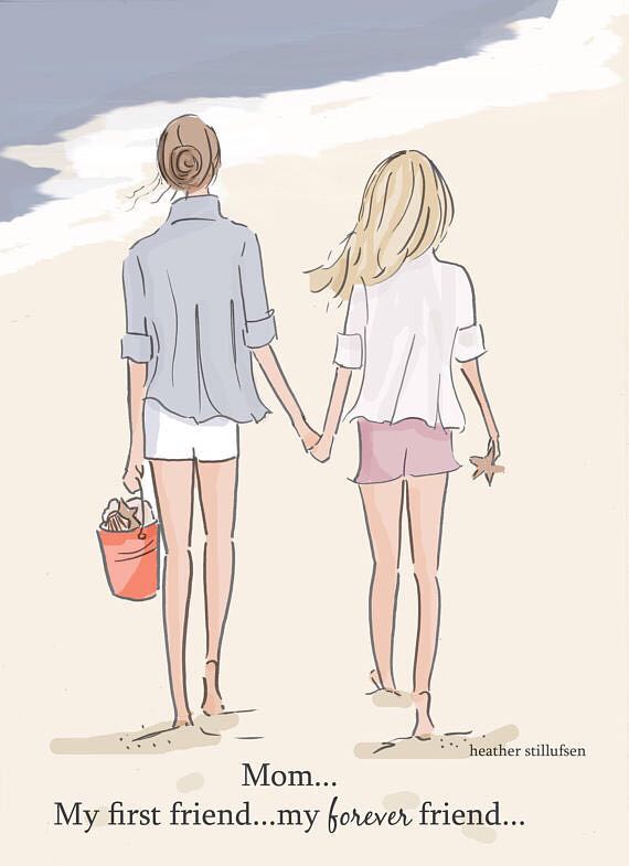 В день мамы - от дочи подарок!