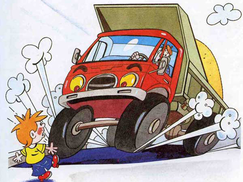 Грузовик с водителем картинка для детей